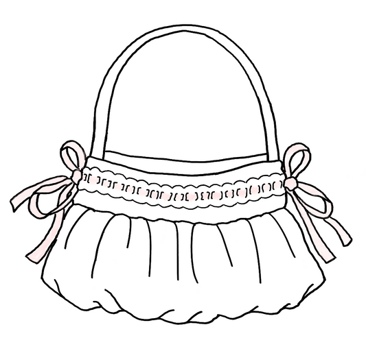 babydoll bag white embroidered